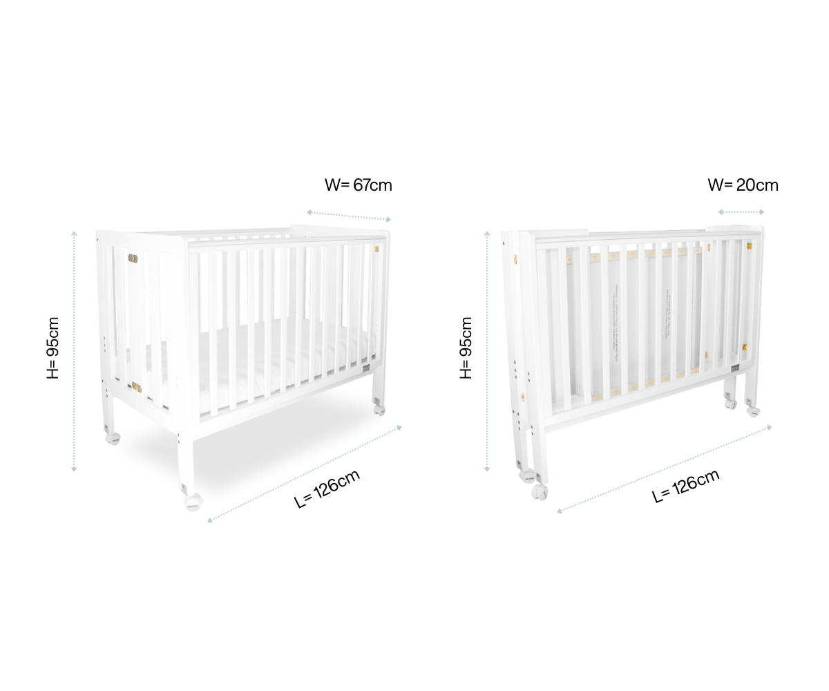 سرير خشبي قابل للطي والحمل