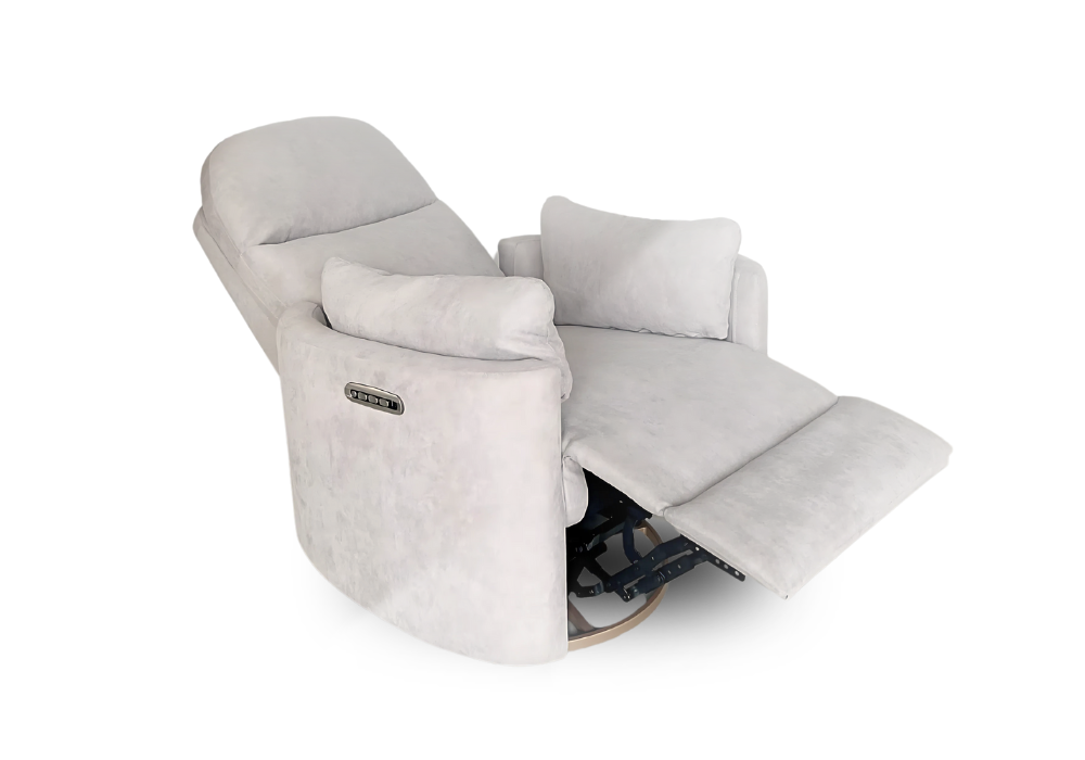 Firenza Electric Feeding and Recliner Glider Chair – Latte