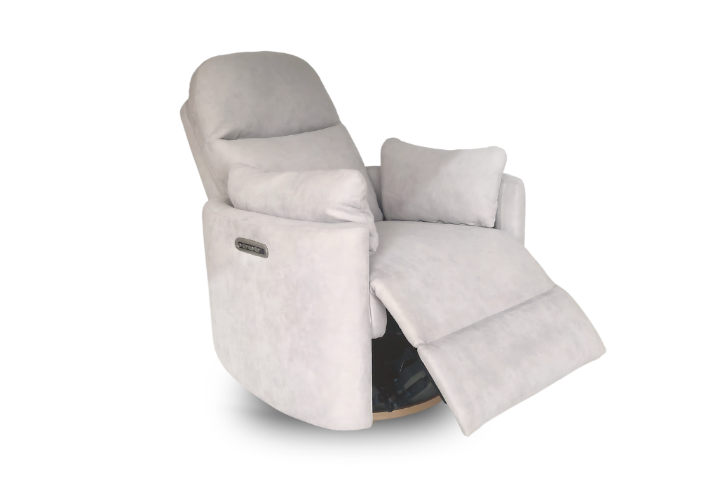Firenza Electric Feeding and Recliner Glider Chair – Latte