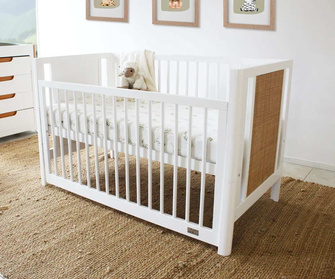Aliya Rattan Cot — An everyday feature, your choice. — White