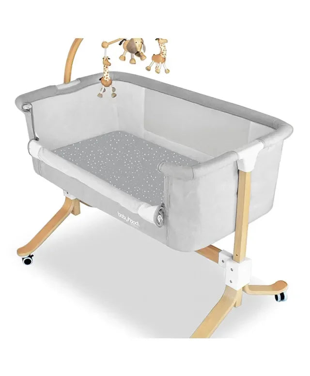 Amani Bebe Jersey Cotton Cradle Fitted Sheet — The everyday textile edit — Drops Grey