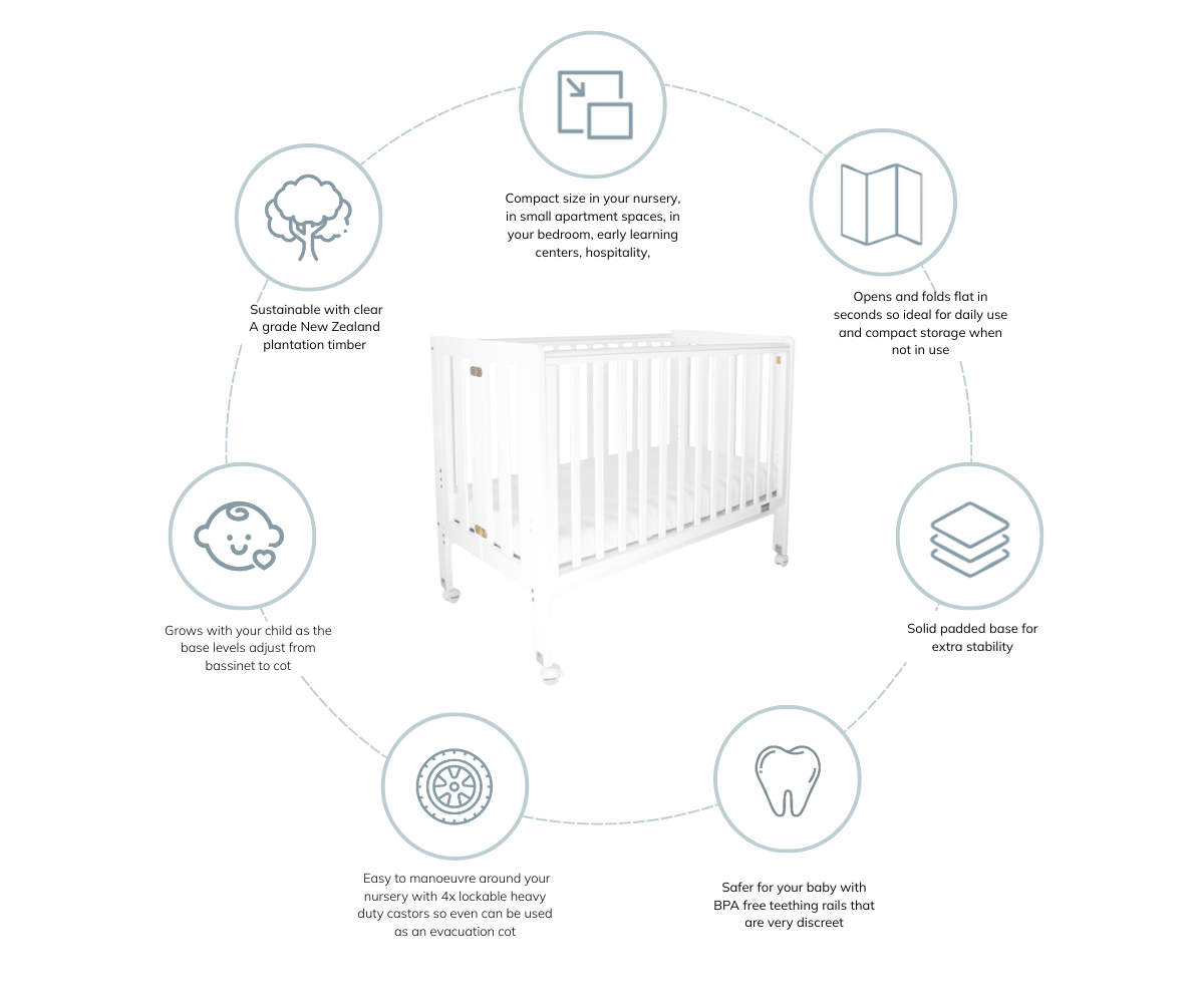 سرير خشبي قابل للطي والحمل 