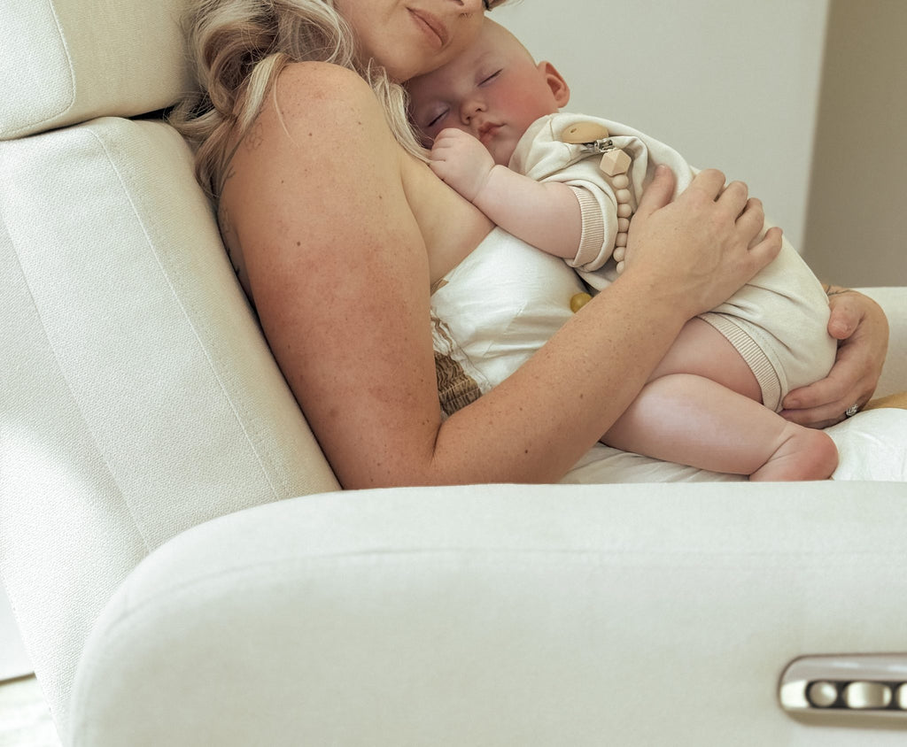 Roma Electric Feeding Glider Chair – Ivory